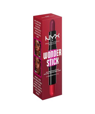 NYX Professional Makeup Rouge - Vegan Hyaluronic Acid Wonder Stick in Bright Amber & Fuchsia (8g) | Moisturizing & Mixable Texture - Buy Online on GoSupps.com
