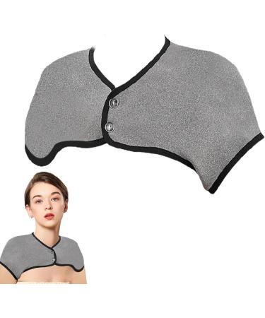 Samuliy XL Heating Pillows for Neck & Shoulder - 360 Heated Collar Washable Velvet Neck Warmer - Year-Round Relaxation in Light Gray - Buy Online on GoSupps.com