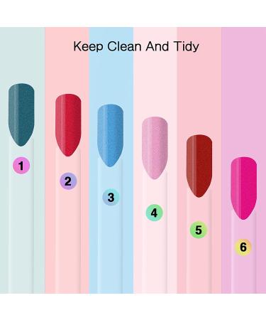 100 pc Fan-shaped False Nail Swatch Sticks with Number Stickers - Nail Polish Practice & Color Display Tips - Buy Online on GoSupps.com