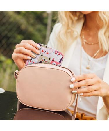 Amaxiu Sanitary Napkin Storage Bags 2pcs Waterproof Travel Menstrual Pad Pouch with Zipper Mini Tampons Holder for Purse Period Nursing Pad Holder for Women Girls 5.1" x 5.1" (Pattern C) - Buy Online on GoSupps.com