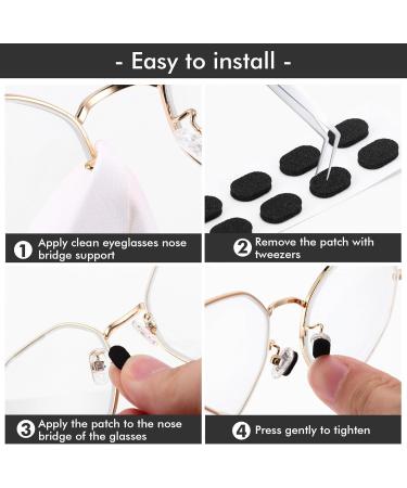Ouzhou 80 Pairs of Self-Adhesive Anti-Slip Nose Pads for Glasses | Slip-Proof Cushions for Comfortable Wear | Perfect for Sunglasses and Eyewear - Buy Online on GoSupps.com