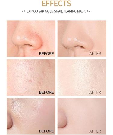 Peeloff Mask 50g Deep Cleansing Gold Snail Facial Pore Cleaner Oil Control Moisturizing Skin Care Moisturizing Facial Wash for Face Nose Large Pores Demaxiyad - Buy Online on GoSupps.com
