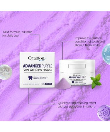 Purple Tooth Powder Teeth Cleaning Brightening Fresh Breath Odor Removal Clean Beauty Teeth Gum Care Oral - Buy Online on GoSupps.com