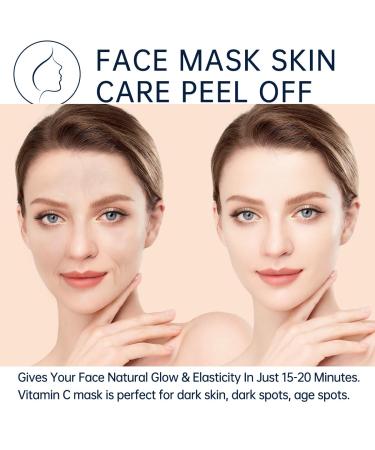 Vitamin C Peel Off Facial Mask - Brightening & Deep Pore Cleansing | Exfoliating Blackhead Remover | Skin Care Gift for Face & Body - Buy Online on GoSupps.com