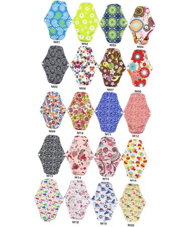 HAPINARY Washable Towel Reusable Menstrual Pads Portable Towel Maternity Napkin Bamboo Charcoal Cotton Mother Mama Pads Cloth Towel Cloth Menstrual Pads - Buy Online on GoSupps.com