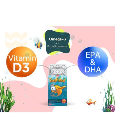 Easyfishoil Omega 3 for Kids with Vitamin D3 - 30 Soft Jelly Capsules | Halal Certified High Dose Fish Oil from Norway - Buy Online on GoSupps.com