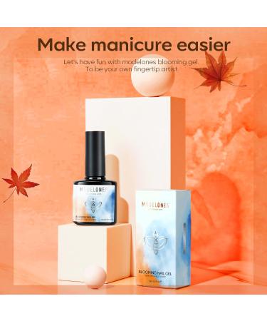 Modelones Blooming Gel Nail Polish Kit - 15ml Clear Marble Floral & Watercolor Nail Art Accessories for Stunning Designs - International Shipping - Buy Online on GoSupps.com