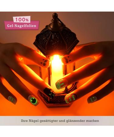 Buy Danni & Toni Gel Nail Foils - Trick or Treat UV Gel Film for Halloween | Pumpkins & Ghosts Design - Buy Online on GoSupps.com