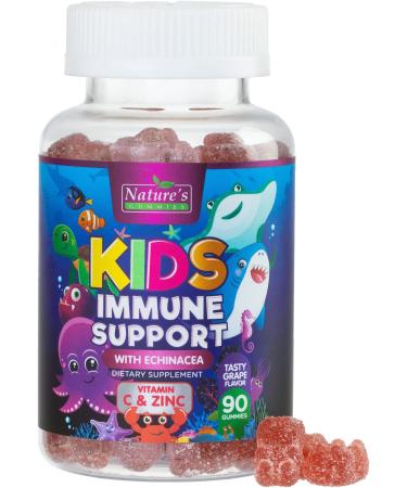 Echinacea Plus Vitamin C & Zinc Gummies for Kids - 90 Count | Nature's Nutrition - Buy Online on GoSupps.com