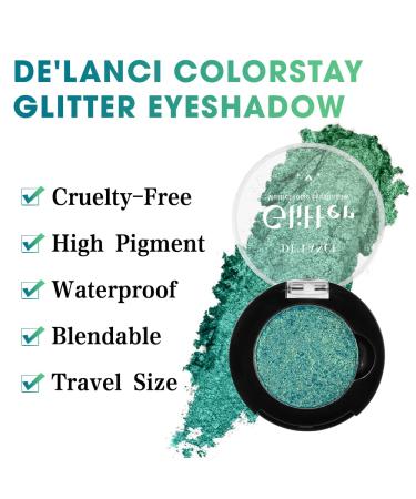 Green Multichrome Chameleon Eyeshadow Palette for Women - Highly Pigmented and Long Lasting with Glitter, Shimmer, and Metallic Holographic Powder - Perfect for Stage and Party Makeup - Buy Online on GoSupps.com