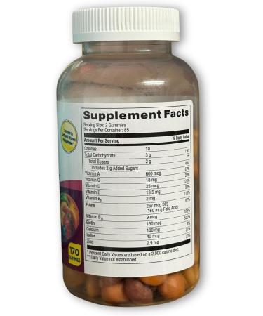 FUSION SHOP STORE Smart choices meaningful life! Multivitamin Gummies Mixed Berry Orange & Peach Flavors for Women- for Skin 170 Count (Pack of 1) - Buy Online on GoSupps.com
