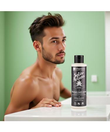 La Saponaria Sativ Action shampoo anti hairloss men bio 150ml - Buy Online on GoSupps.com