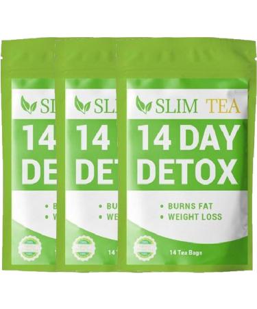 14-day tea for losing weight |3 pieces of detox tea for losing weight |Detox Cleanse Weight Loss Tea Slim Tea Detox Drink for reducing fat. Promote digestion reduce fat and increase