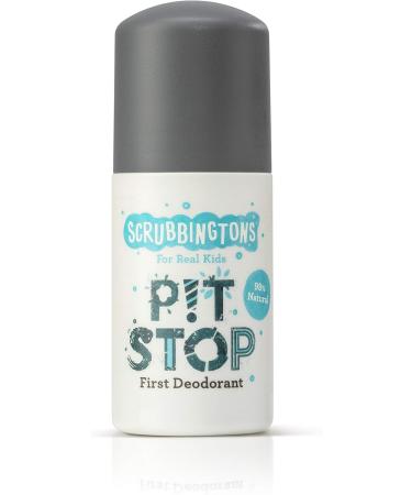 Scrubbingtons Pit Stop Childrens Natural First Deodorant Kids Deodorant for Boys and Girls Quick Drying Kids Deodorant Aluminium and Alcohol Free Suitable for Sensitive Skin 4 x 50ml 50 ml (Pack of 4) - Buy Online on GoSupps.com