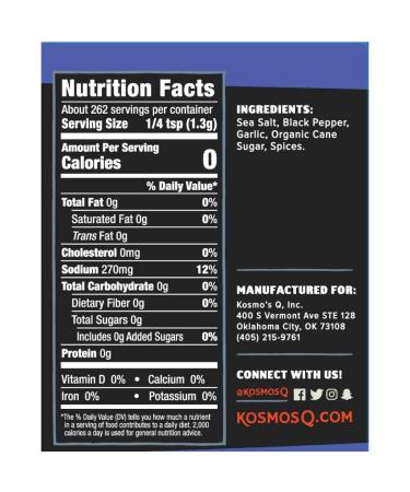 Kosmos Q SPG Beef BBQ Dry Rub 12 oz - Perfect Seasoning for Grilling and Smoking - Buy Online on GoSupps.com
