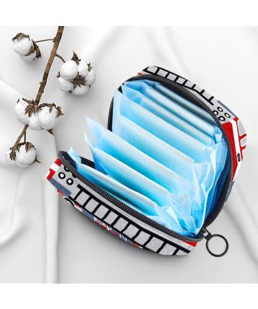 Shop Muooum Menstrual Artery Bag | Cartoon Fire Engine Pattern - Zippered Flap Pocket for Women & Girls - Perfect Tampon Organizer - Buy Online on GoSupps.com