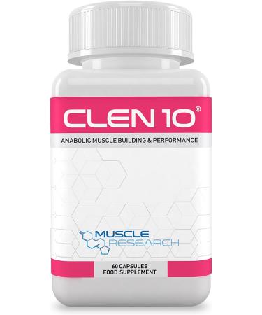 Muscle Research CLEN 10 - Legal Bodybuilding Supplement for Men & Women - 60 Vegetarian Capsules - UK Manufactured - 30 Days Supply - Buy Online on GoSupps.com