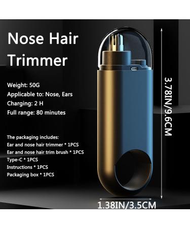 2024 Upgraded Nose Hair Trimmer for Men & Women | Portable 360 Edged Waterproof Eyebrow & Ear Hair Clipper | Type-C Rechargeable | Grey - Buy Online on GoSupps.com