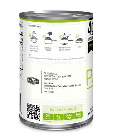 Palmini Low Carb Linguine - 4g Carbs - Shark Tank Featured Hearts of Palm Pasta | 14oz (Pack of 6) - Buy Online on GoSupps.com