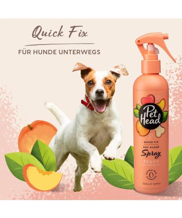 Pet Head Fellspray for Dogs 300ml | Quick Fix Peach Fragrance Hypoallergenic & Vegan Formula - Calms & Maintains Fur - Buy Online on GoSupps.com