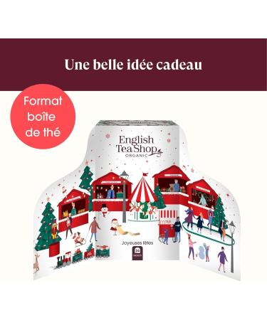 English Tea Shop - Small advent calendar of organic teas and infusions white - 24 tea bags and infusions organic and fair trade - Buy Online on GoSupps.com