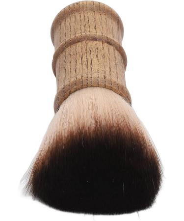 Barber Brush Hair Cutting Neck Dust Brush Home Salon Barber Fiber Hair Wooden Handle Face Neck Hair Dust Cleaning Brush for Home and Salon - Buy Online on GoSupps.com