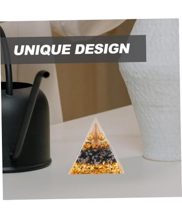 Crystal Ball Pyramid Ornament | Unique Resin Crafts & Desktop Decor - International Shipping - Buy Online on GoSupps.com