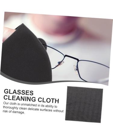 Beavorty 3 Sets Microfiber Glasses Cleaning Cloths - Window & Eyeglasses Wipes (Black 13.5x13.5cm) | Premium Quality for Crystal Clear Vision - Buy Online on GoSupps.com
