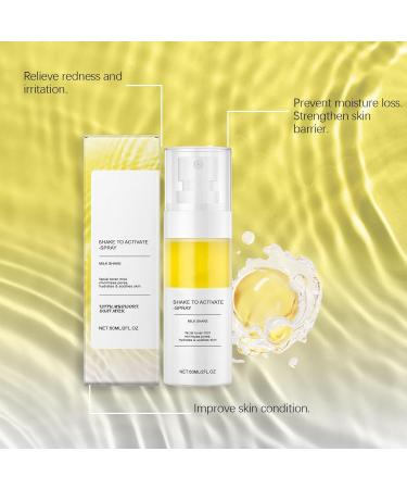 homomdy Milk toner moisturizing facial spray softens the skin reduces redness locks in moisture minimizes pores restores and strengthens the skin barrier lightweight for all skin types 2pcs - Buy Online on GoSupps.com