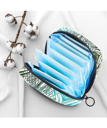 MUOOUM Peacock Feather Menstrual Cup & Sanitary Napkin Storage Bag - Portable Menstrual Pouch for Women and Teen Girls - Multi-colored - Buy Online on GoSupps.com