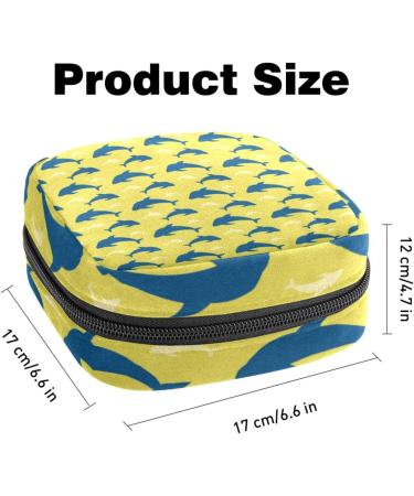 Storage Bags for Women's Bandages | Nautical Dolphin Design | Portable Menstrual Pad & Tampon Holders - Buy Online on GoSupps.com