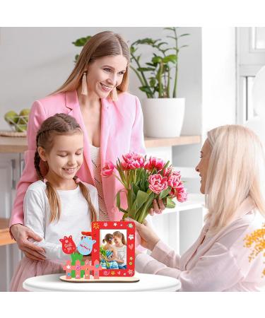 DKINY 4PCS Flower Garden Photo Frame Set - DIY Wooden Craft for Children - Perfect Spring Gift for Young Girls' Birthdays - Buy Online on GoSupps.com