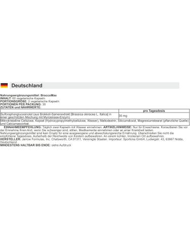  JARROWS Jarrow Formulas - BroccoMax | Broccoli extract to support cell protection - 60 capsules - Buy Online on GoSupps.com