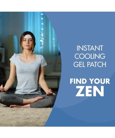 HealthWise Instant Cool Gel Patches | Migraine & Fever Relief | 12-Count | 4.75 x 2 | Soothing Menthol Vapors | Non-Medicated Formula - Buy Online on GoSupps.com