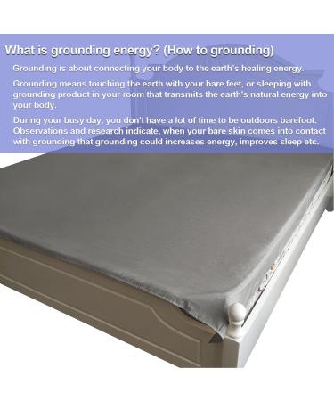 Grounding Sheets with Grounding Cord 5% Silver Fiber & Cotton Conductive Sheet for Good Sleep Natural Health (Sheet- 25x52 Inch) - Buy Online on GoSupps.com