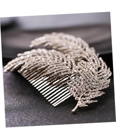 FRCOLOR Bridal Hair Accessories hair comb bridal hair comb rhinestone headpiece silver headpiece bridal headpiece headpiece rhinestone hair comb hair side combs bride Korean Comb - Buy Online on GoSupps.com