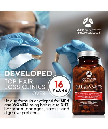 DHT Blocker Hair Growth Supplement for Genetic Thinning | Approved by American Hair Loss Association | 20 Years of Experience in Hair Loss Treatment Clinics - Buy Online on GoSupps.com