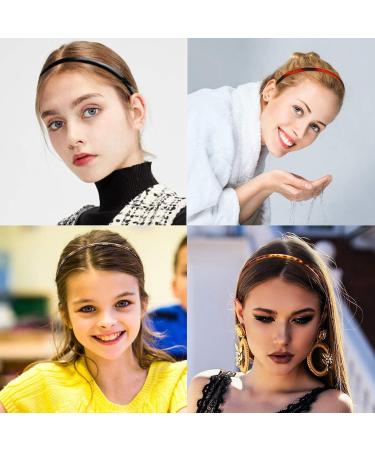 Olakin Plastic Headbands with Teeth - 6 DIY Hair Bands for Women & Girls (Brown 8mm) - Stylish & Durable Hair Accessories - Buy Online on GoSupps.com