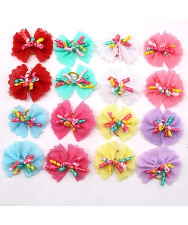 Sufermoe 32 Pcs Multicolored Dog Hair Bows Grooming Accessory Set - Buy Online on GoSupps.com