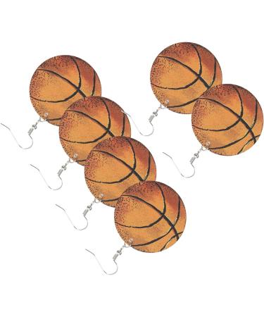 6 Pairs basketball earrings baseball earrings fashion jewelry for women soccer dangle earrings womens gifts earrings for women trendy lovers gifts Miss football leather personality - Buy Online on GoSupps.com