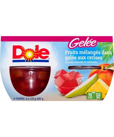 Dole Fruit Bowls Mixed Fruit in Cherry Gel Gluten Free Snacks for Lunch Fruit Cups Healthy Snacks for Adults Everyday School Snacks for Kids 123g 24 Cups Mixed Fruit in Cherry Gel 123g (Pack of 24) - Buy Online on GoSupps.com