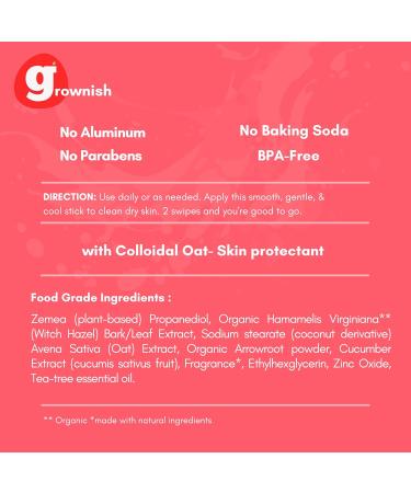 Grownish Deodorant for Kids 8 and Up - 3-Pack of Fresh Scents for Girls - Aluminum-Free & Natural Ingredients - Underarm Protection for Kids and Teens - Assorted Scents - Buy Online on GoSupps.com