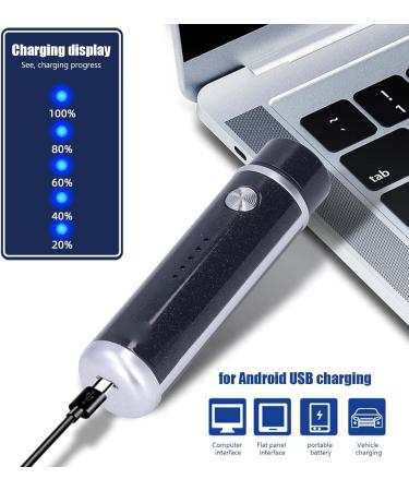 Mini Electric Razor USB Rechargeable Portable Electric Shaver With Double Ring Razor Net 400mah Built-in Lithium Ion Battery Electric Shavers For Men(black) - Buy Online on GoSupps.com