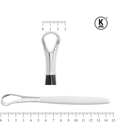 K-Pro Reusable Tongue Scraper | Medical Stainless Steel Tongue Cleaner for Better Oral Health - Buy Online on GoSupps.com