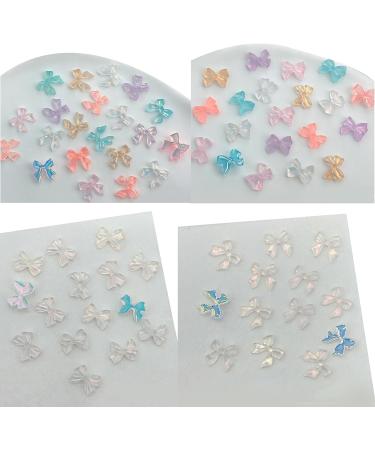 Simple Bowknot 3D Resin Ribbon Bows Manicures Accessories Supplies Resin Bows Decorations - Buy Online on GoSupps.com