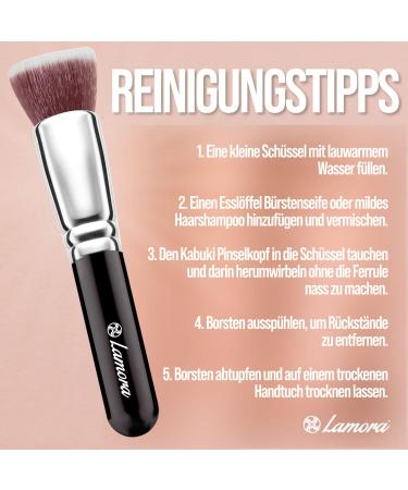 Premium Kabuki Foundation Brush - Versatile Makeup Brush for Cream Powder & Liquid | Dense Synthetic Hair | Perfect Gift Idea - Buy Online on GoSupps.com