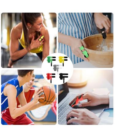 5Pcs Soft Fabric Trigger Finger Splint Set | Thumb & Finger Brace for Broken Finger & Arthritis | Index Pinky Finger Straightener | 5 Colors Available - Buy Online on GoSupps.com