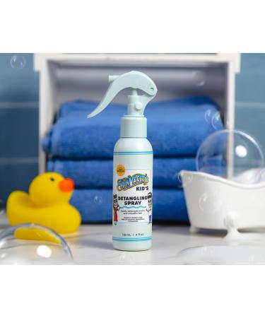 Suavecito Kids Detangling Spray 4 oz - Gentle Plant-Based Hair Detangler with Calming Chamomile - Sulfate Paraben & Phthalate Free - Cruelty-Free Hair Care for Kids - Buy Online on GoSupps.com