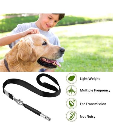 ICOUVA Dog Whistle 2 Pack Professional Ultrasonic Dog Training Whistle With Lanyard Neck Strap Training Assistant for Recall and Barking Control - Buy Online on GoSupps.com