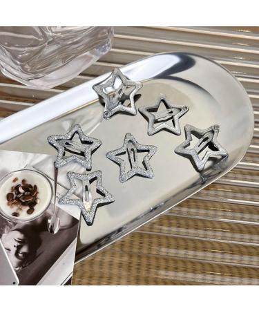 6pcs Sparkling Hairpins Sweet Hair Barrettes Five-Pointed Star Hair Side Clip Fashion Accessories Gift for Women Girls - Buy Online on GoSupps.com
